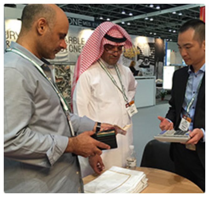 Exhibiting at an international hotel trade show